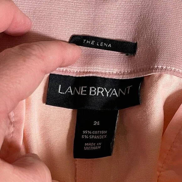Lane Bryant The Lena Capri Pants 24 Pink Smart Stretch NWT - Picture 10 of 12